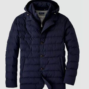 Peter Millar Crown Crafted Aston Quilted Jacket XL Navy Italian Fabric NWT $1195